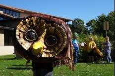 The Bird Puppet Parade and Bird Song Sing-Along, led by the Wingin' It Bird Band