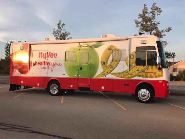 A Hy-Vee Mobile Immunization Center that will provide free flu shots (Photo courtesy of Hy-Vee)