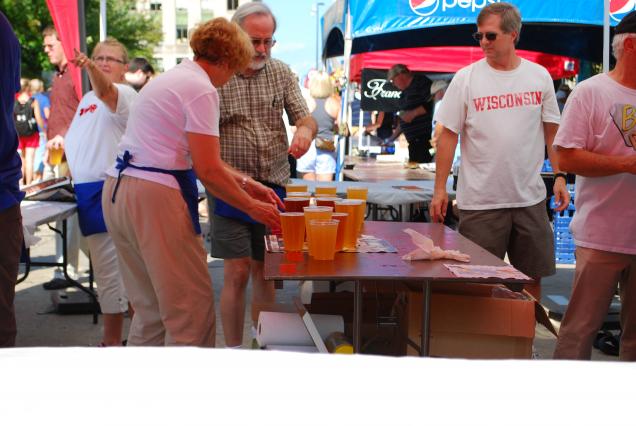 High temperatures meant cold beer was in high demand at Taste of Madison.