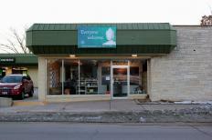 A view of outside the new location for the Akanishta Kadampa Buddhist Center &amp; Bookstore on South Park (Stephanie Sykes/Madison Commons).