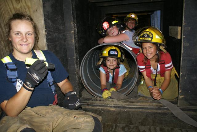 CampHERO exposes girls to potential careers in protective services with hands-on activities. (Jen Roman/CampHERO)