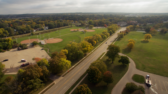 Looking East along Atwood Ave. toward Olbrich Park (Aaron Hathaway/Madison Commons)