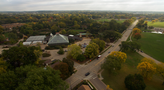 Looking East along Atwood Ave. toward Olbrich Botanical Gardens (Aaron Hathaway/Madison Commons)