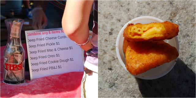 Deep fried Mac &amp; Cheese from the Madison food cart, 'Fried and Fabulous'.