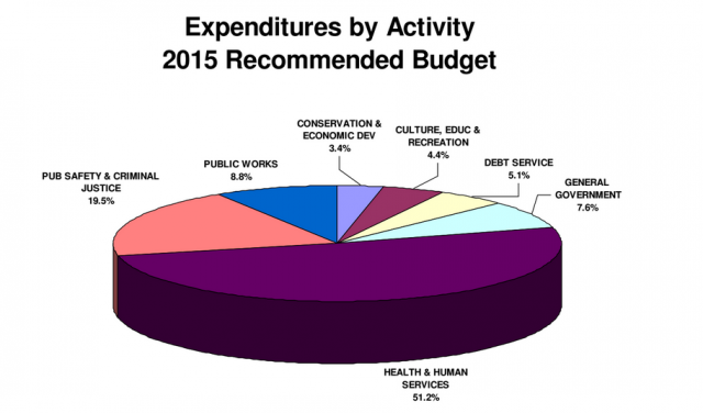 2015 Dane County budget breakdown