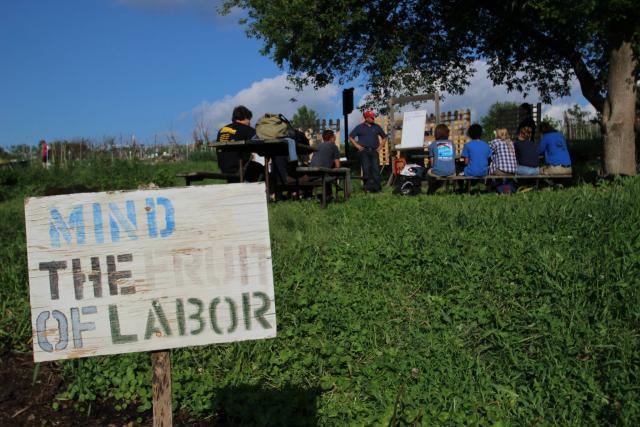 F.H. King's plot near Eagle Heights uses compost collected on bicycle to grow food for free distribution in Downtown Madison (Courtesy Photo)