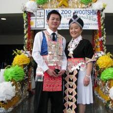 Hmong couple, New Year