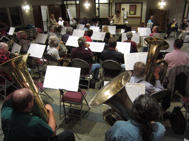 The VFW band practices September to May for their Thursday night performances. (Sandra Kinzer/Madison Commons)