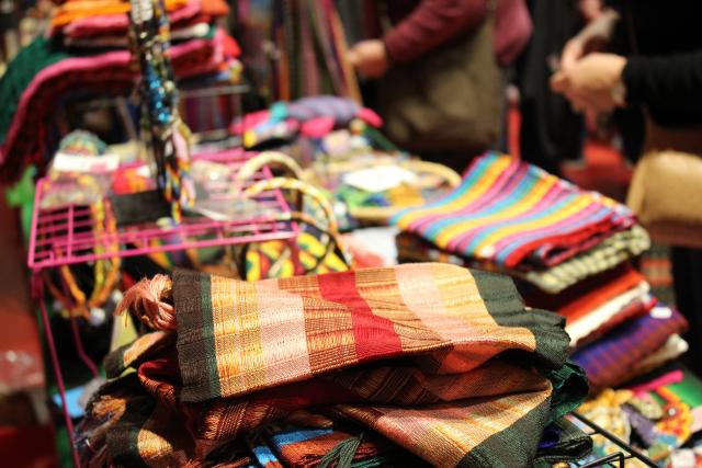 Sales of Heart of the Sky Fair Trade textiles support Guatemalan women. (Becca Radix/Madison Commons)