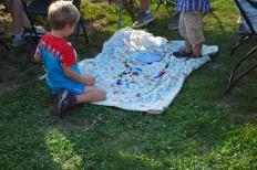 Kid on Blanket