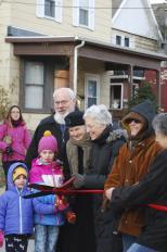 Ribbon cutting Johnson Street