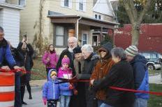 Ribbon cutting Johnson Street