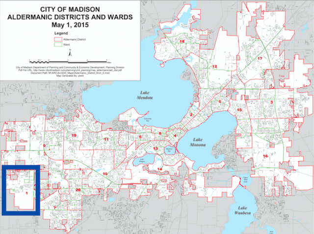 Residents of District 1, on Madison’s far west side, are trying to form a neighborhood association. (City of Madison Department of Planning and Community &amp; Economic Development, Planning Division)