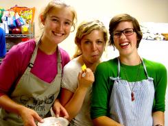 Members of Slow Food UW (from left to right): Michelle Czarnecki, Jenna Liberman, Grace Moran
