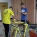 Boy Scouts build a bench out of urban wood