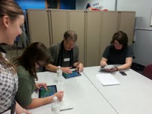 Madison-area educators test video games at an event sponsored by the Games Learning Society at UW (Courtesy photo).