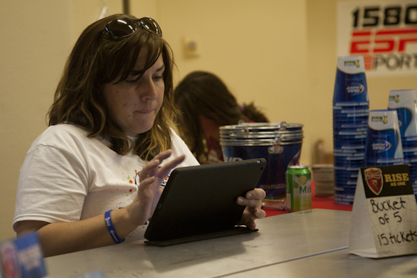 In a collaboration between St. James Catholic School and the Latino Chamber of Commerce, Madison locals gathered for homemade food and a World Cup watch party (Kait Vosswinkel/Madison Commons).