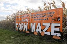 The corn maze is the Keep Wisconsin Warm/Cool Fund's biggest fundraiser of the year (Kait Vosswinkel/Madison Commons).