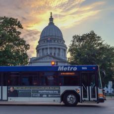 Madison Metro installed alarms on buses for safety, but now may be contributing to noise pollution (Sarah Hopeful/Badger Herald)