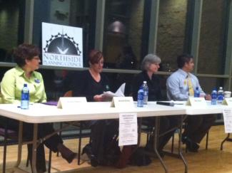 Candidates (L-R): Arlene Silveira, Nichelle Nichols, Mary Burke, Michael Flores