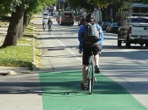 green bike lane