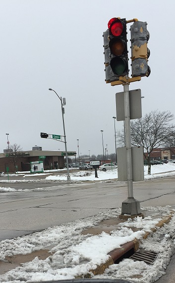The above photo is at an intersection on Mineral Point Road near West Towne Mall where John often panhandles. (Samantha Loomis/Madison Commons)