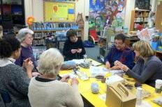 Knittin' for a Mitten: Local women gather to provide warm mittens for school children