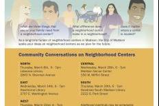 Community centers conversation flier