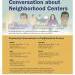 Community centers conversation flier