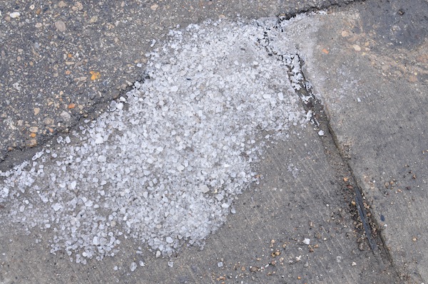 Salt on the streets