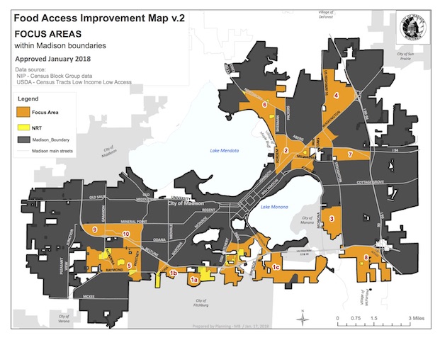 Madison Food Policy Council Releases New Food Access Improvement Map