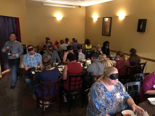 Dining in the Dark for Wisconsin Council of the Blind & Visually Impaired