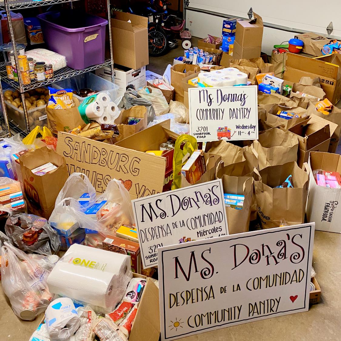 Impromptu food pantry started six weeks ago now serves 100 families