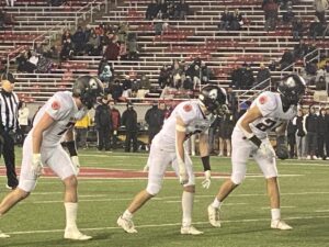 Sun Prairie Seniors lined up at the state football championship.