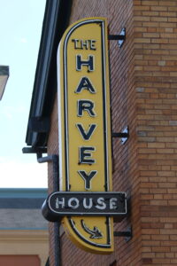 The Harvey House sign, one of Madison's restaurants facing hurdles from the pandemic.
