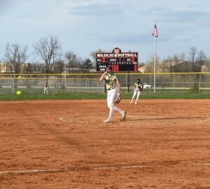 Parker’s Bolly throwing a pitch against Verona.