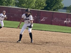 Middleton’s Button prepares to field a ground ball against Sun Prairie.