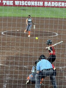 Sun Prairie’s Chloe Knoernschild takes a pitch