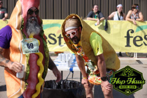 Fierce competition at the Beer Mile. Photo by Focal Flame Photography