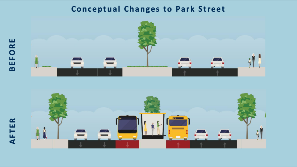 Proposed reconstruction project to make Park Street more ‘human-centered’