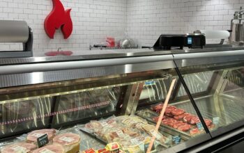 Varsity Meats butcher counter