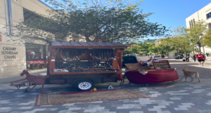 Hanna Brettner's jewelry cart on State Street.