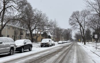 A wintry day on Allied Drive. Photo by Aída Inuca.