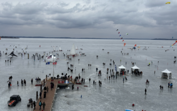 The Madison Winter Festival on Lake Mendota.