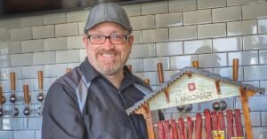 Tim Virnig, bar leader at Garth’s Brew Bar on Monroe Street. Photo by Guanbo Zhai.