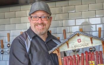 Tim Virnig, bar leader at Garth’s Brew Bar on Monroe Street. Photo by Guanbo Zhai.