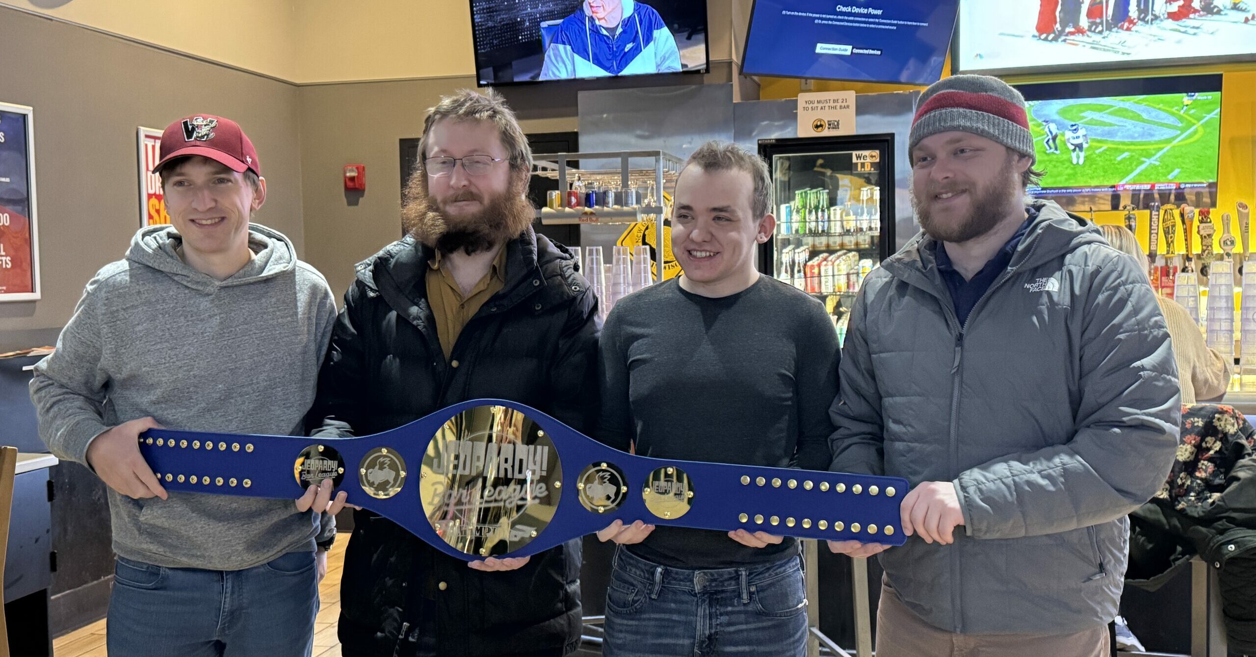 Wings, drinks, laughs and Jeopardy!