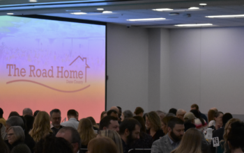 Photo of people dining at breakfast benefit for the Road Home held in October 2025