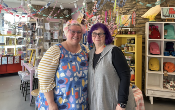 Alisson (left) and Jeanette (right) Burda in their shop