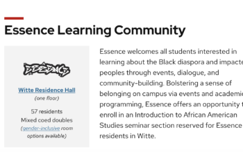 A screen shot with the words "the Essence Learning Community"
